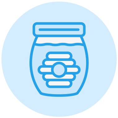 Bal Vektörü Simgesi Tasarım İllüstrasyonu