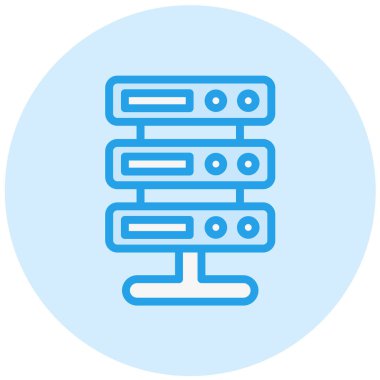 Sunucu Vektörü Simgesi Tasarım İllüstrasyonu