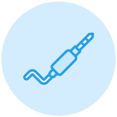 Ses Jack Vektör Simgesi Tasarım İllüstrasyonu