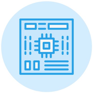 Ana Kart Vektör Simgesi Tasarım İllüstrasyonu