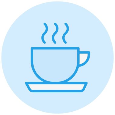 Cup Vektör Simgesi Tasarım Çizimi