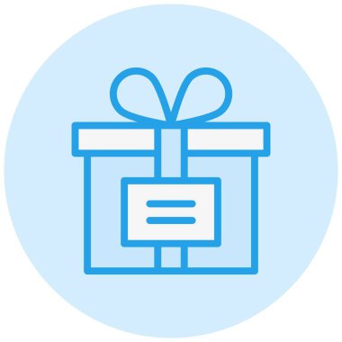 Hediye Kutusu Vektör Simgesi Tasarım İllüstrasyonu