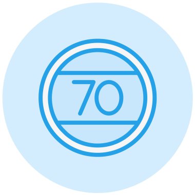 Hız sınırı Vektör Simgesi Tasarım İllüstrasyonu