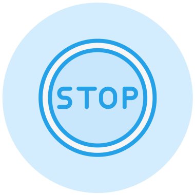 Vektör Simgesi Tasarımı Resmini Durdur