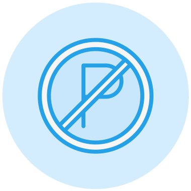 Otopark Vektörü Simgesi Tasarımı Çizimi Yok