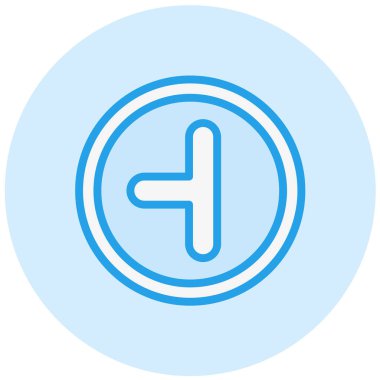 Yan yol sol Vektör Simgesi Tasarım İllüstrasyonu