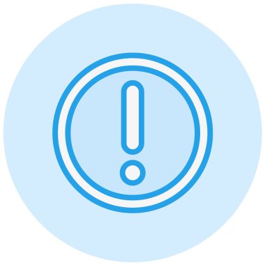 Uyarı Vektörü Simgesi Tasarım İllüstrasyonu