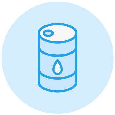 Gaz Vektörü Simgesi Tasarım İllüstrasyonu