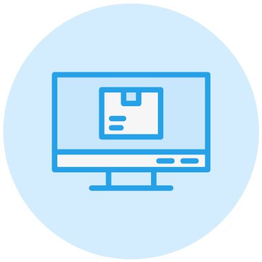 Bilgisayar Vektörü Simgesi Tasarım İllüstrasyonu