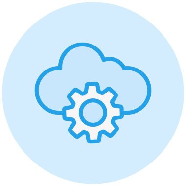 Cogwheel Vektör Simgesi Tasarım İllüstrasyonu