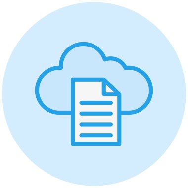 Dosya Vektörü Simgesi Tasarım İllüstrasyonu