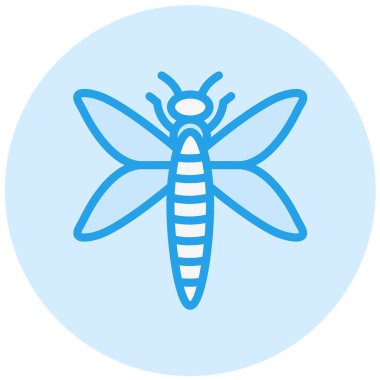 Yusufçuk Vektör Simgesi Tasarım Çizimi