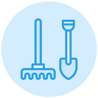 Bahçe araçları Vektör Simgesi Tasarım İllüstrasyonu