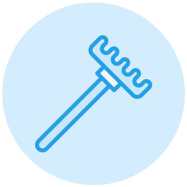 Tırmık Vektörü Simgesi Tasarımı Çizimi