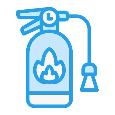 Yangın söndürücü Vektör Simgesi Tasarım İllüstrasyonu