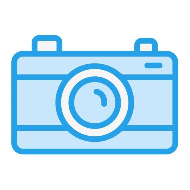 Kamera Vektörü Simgesi Tasarım İllüstrasyonu