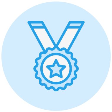 Madalya vektör tasarım illüstrasyonu