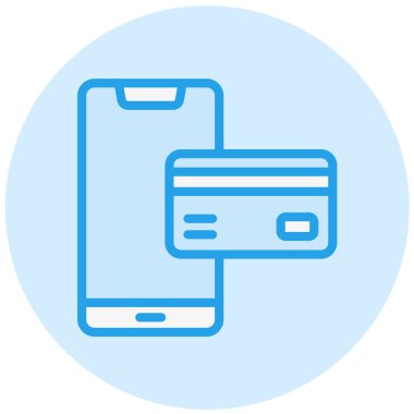 Ödeme yöntemi Vektör Simgesi Tasarım İllüstrasyonu