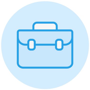 Evrak Çantası Vektör Simgesi Tasarımı İllüstrasyonu