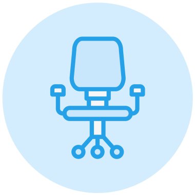 Masa sandalyesi Vektör Simgesi Tasarım İllüstrasyonu