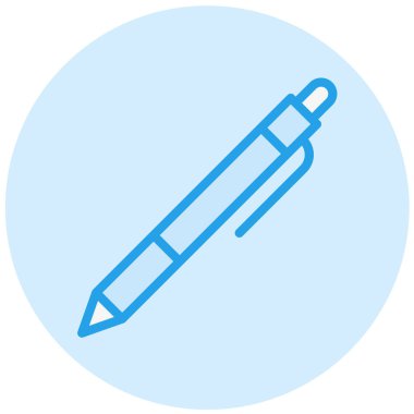 Kalem Vektörü Simgesi Tasarım İllüstrasyonu