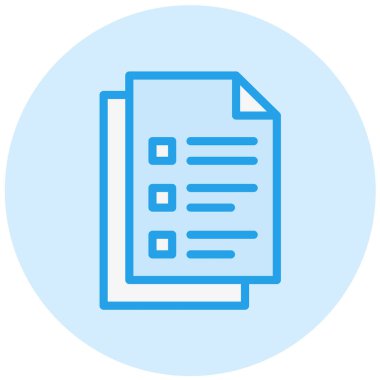 Belge Vektörü Simgesi Tasarım İllüstrasyonu