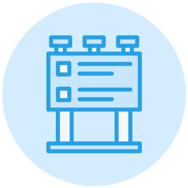 Billboard Vektör Simgesi Tasarım İllüstrasyonu