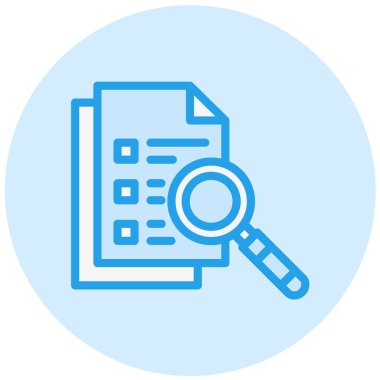 Araştırma Vektörü Simgesi Tasarım İllüstrasyonu