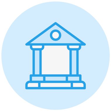 Banka Vektörü Simgesi Tasarım İllüstrasyonu