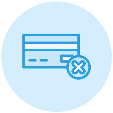 Ödeme başarısız Vektör Simgesi Tasarım İllüstrasyonu