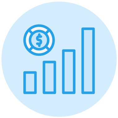 Ekonomi Vektörü Simgesi Tasarım İllüstrasyonu