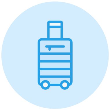 Bagaj Vektörü Simgesi Tasarım İllüstrasyonu