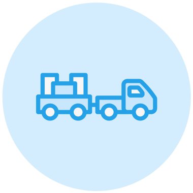 Yük kamyonu Vektör Simgesi Tasarım İllüstrasyonu