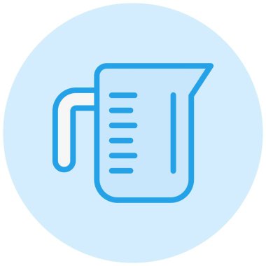 Ölçme kabı Vektör Simgesi Tasarım İllüstrasyonu