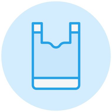 Plastik torba Vektör Simgesi Tasarım İllüstrasyonu