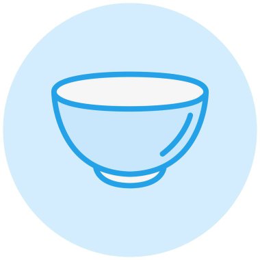 Bowl Vektör Simgesi Tasarım İllüstrasyonu