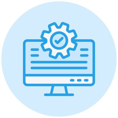 Vektör Simgesi Tasarım İllüstrasyonu Denemesi