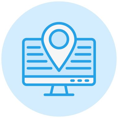 İzleme Vektörü Simgesi Tasarım İllüstrasyonu