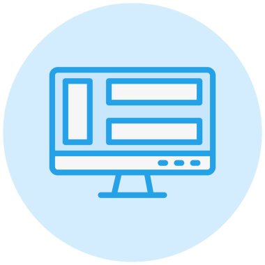 Gösterge Paneli Vektör Simgesi Tasarım İllüstrasyonu