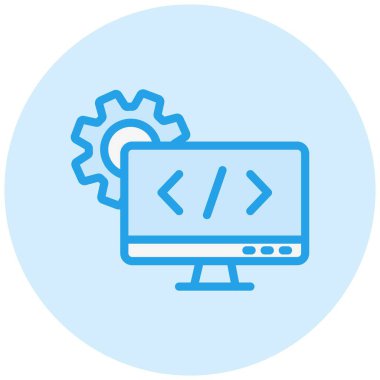 Web tasarımı Vektör Simgesi Tasarım İllüstrasyonu