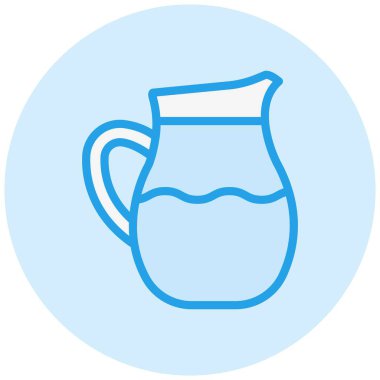 Su testisi Vektör Simgesi Tasarım Çizimi