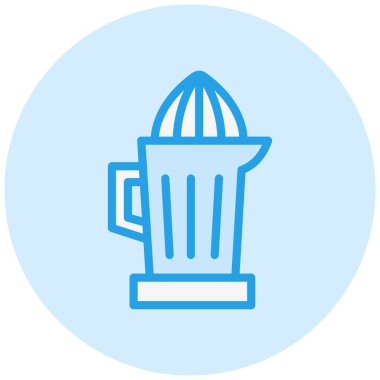 Citrus meyve sıkacağı Vektör Simgesi Tasarım İllüstrasyonu