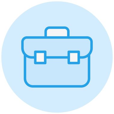 Evrak Çantası Vektör Simgesi Tasarımı İllüstrasyonu