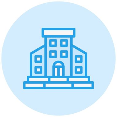 Konut Vektörü Simgesi Tasarım Çizimi