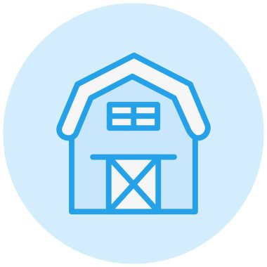 Barn Vektör Simgesi Tasarım Çizimi