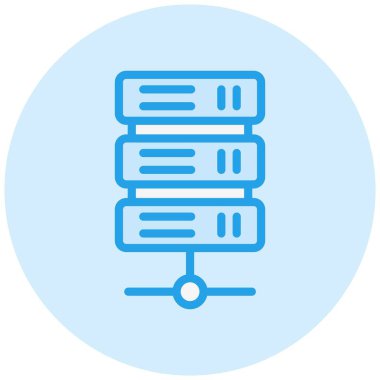 Sunucu Vektörü Simgesi Tasarım İllüstrasyonu