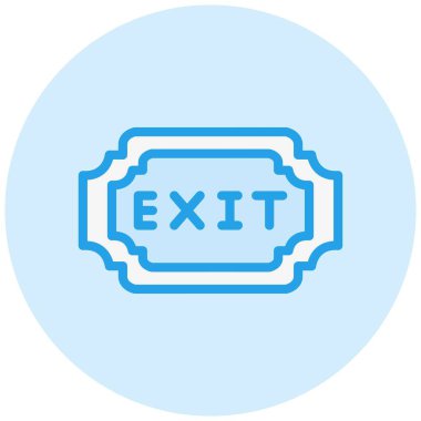 Çıkış Vektörü Simgesi Tasarım İllüstrasyonu