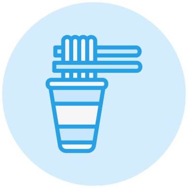 Anında Gıda Vektörü Simgesi Tasarım İllüstrasyonu