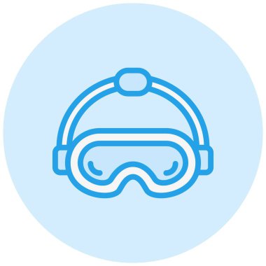 Güvenlik gözlükleri Vektör Simgesi Tasarım İllüstrasyonu