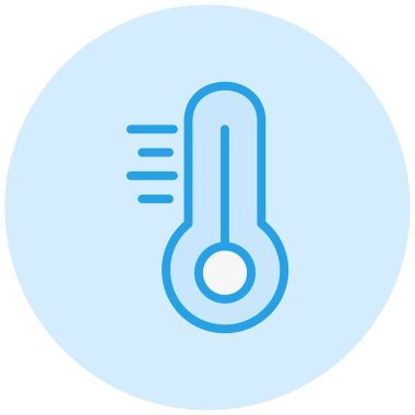 Termometre Vektör Simgesi Tasarım İllüstrasyonu